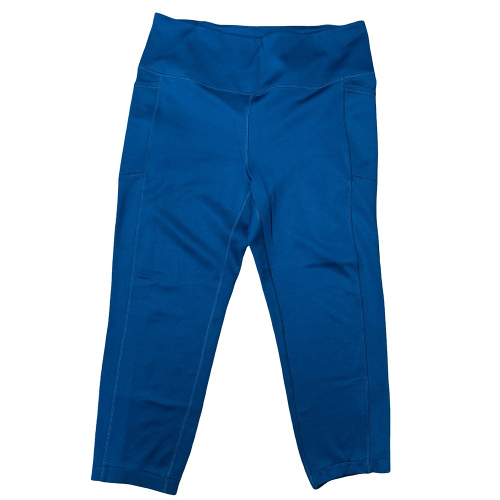 Spyder Active Sport Teal Capri Leggings XXL High Rise Pockets